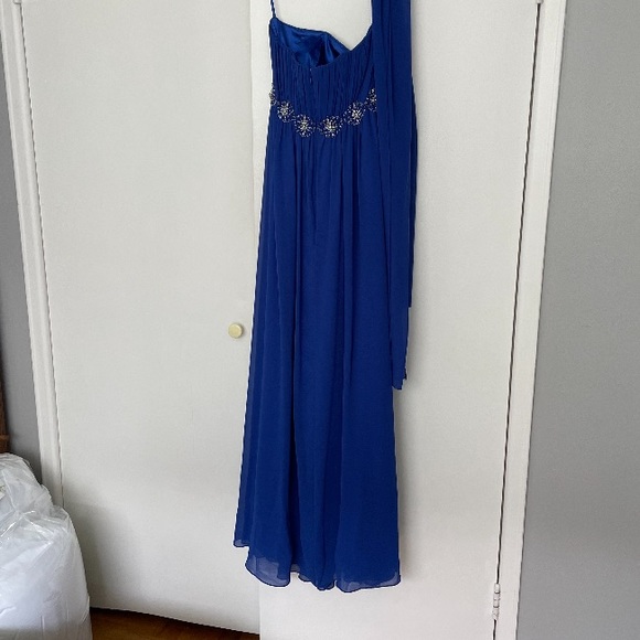 Fiesta Fashion -A-Line Royal Blue Formal Dress -XS - Picture 10 of 10